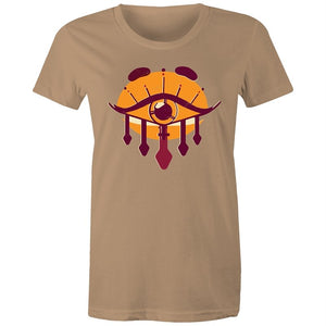 Women's Orange All Seeing Eye T-shirt