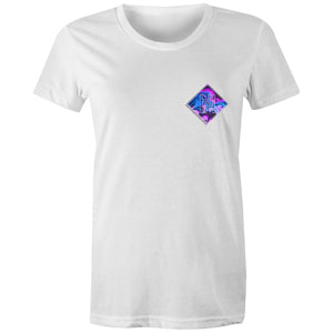 Women's Purple Waves Pocket Tee