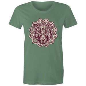 Women's Mandala Lotus Jaguar T-shirt