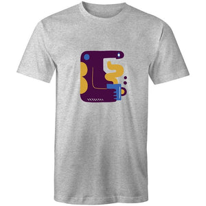 Men's Abstract Coffee Making Monster T-shirt