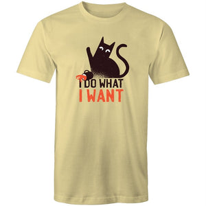 Men's Funny I Do What I Want Cat T-shirt