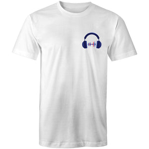 Men's Music Headphones Pocket T-shirt