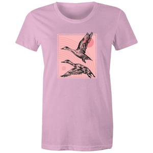 Women's Hand Drawn Ducks T-shirt