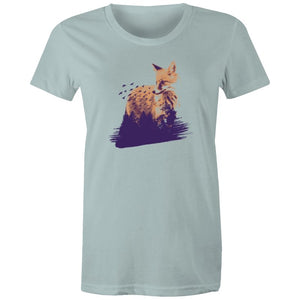 Women's Fox In Forest T-shirt