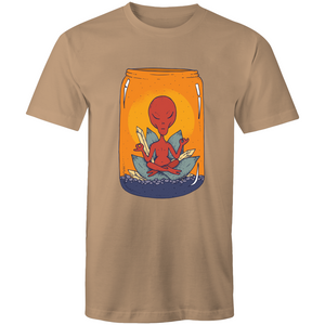 Men's Meditating Alien Lotus T-shirt