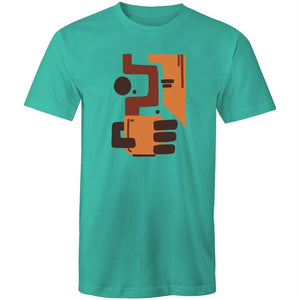 Men's Abstract Coffee T-shirt