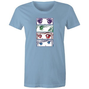 Women's Anime Girl Eyes T-shirt