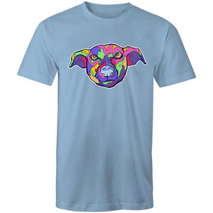 Men's Trippy Multi-Colour Dog T-shirt