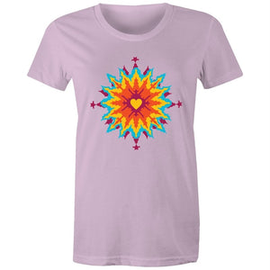 Women's Abstract Heart T-shirt