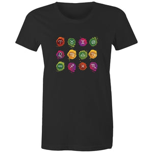 Women's Horoscope Badge T-shirt