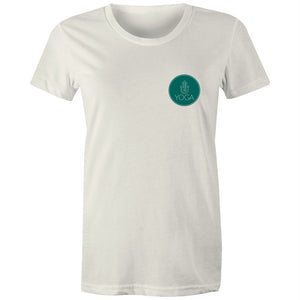 Women's Yoga Logo Pocket Print T-shirt