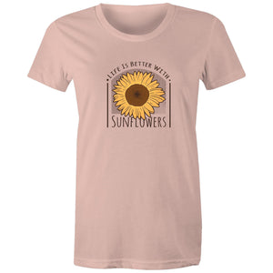 Women's Life Is Better With Sunflowers T-shirt