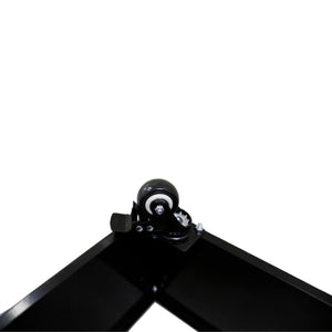 Black Metal Garden Bed On Wheels - 110X35X33cm