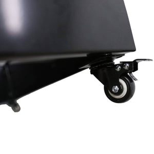 Black Metal Garden Bed On Wheels - 110X35X33cm