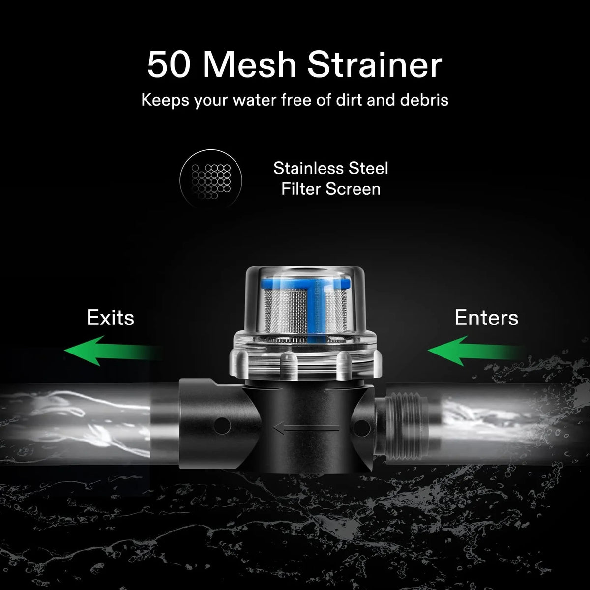 115VAC Water Pressure Pump | 4 GPM 45 PSI Diaphragm Pump with Thermal Protection & Strainer