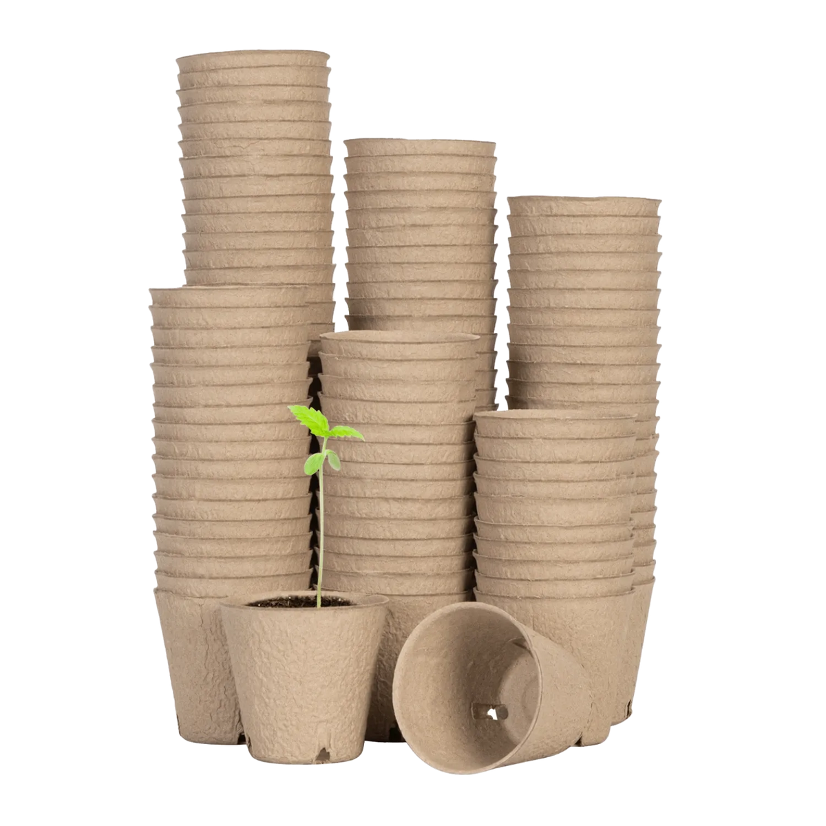 120-Pack Biodegradable Peat Pots | 3.15-Inch Round Seed Starting Pots with Drainage Holes + 20 Plant Labels (Copy) (Copy)