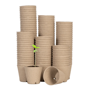 120-Pack Biodegradable Peat Pots | 3.15-Inch Round Seed Starting Pots with Drainage Holes + 20 Plant Labels (Copy) (Copy)