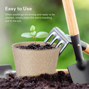 120-Pack Biodegradable Peat Pots | 3.15-Inch Round Seed Starting Pots with Drainage Holes + 20 Plant Labels (Copy) (Copy)