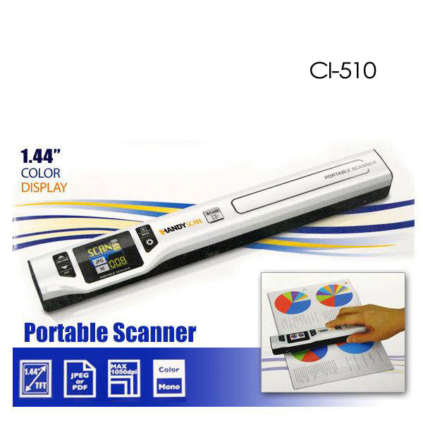 Digitalk Portable Handheld A4 1050dpi Photo & Document Scanner | CI-510