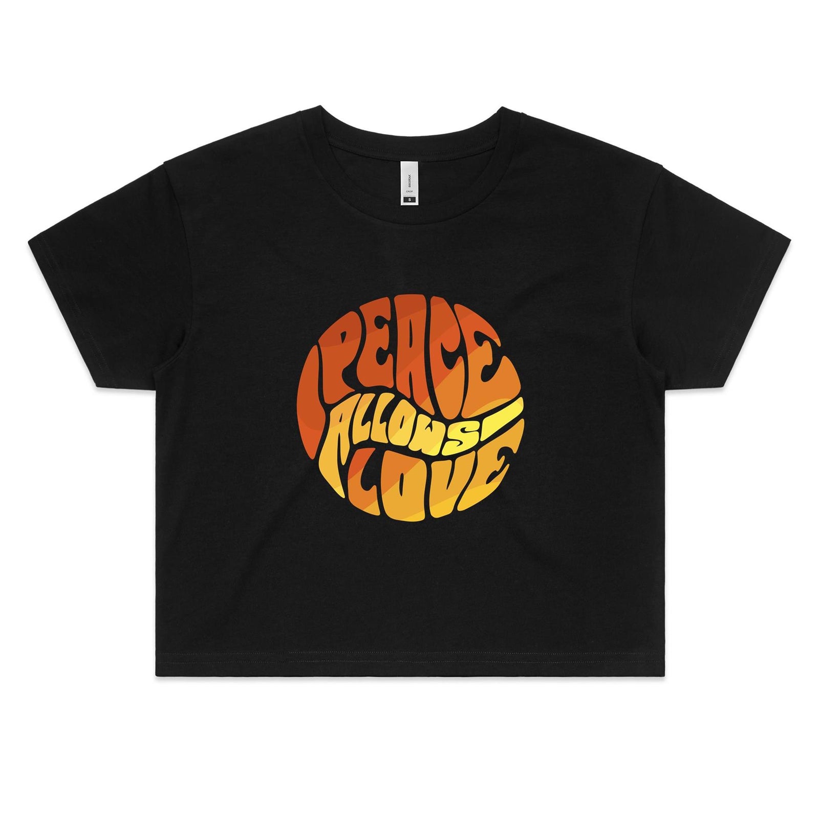 Women's Peace Allow's Love Cropped Tee