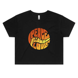 Women's Peace Allow's Love Cropped Tee