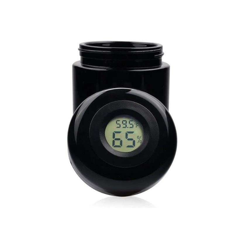 250ml Miron Glass Jar With Humidity & Temp Monitor