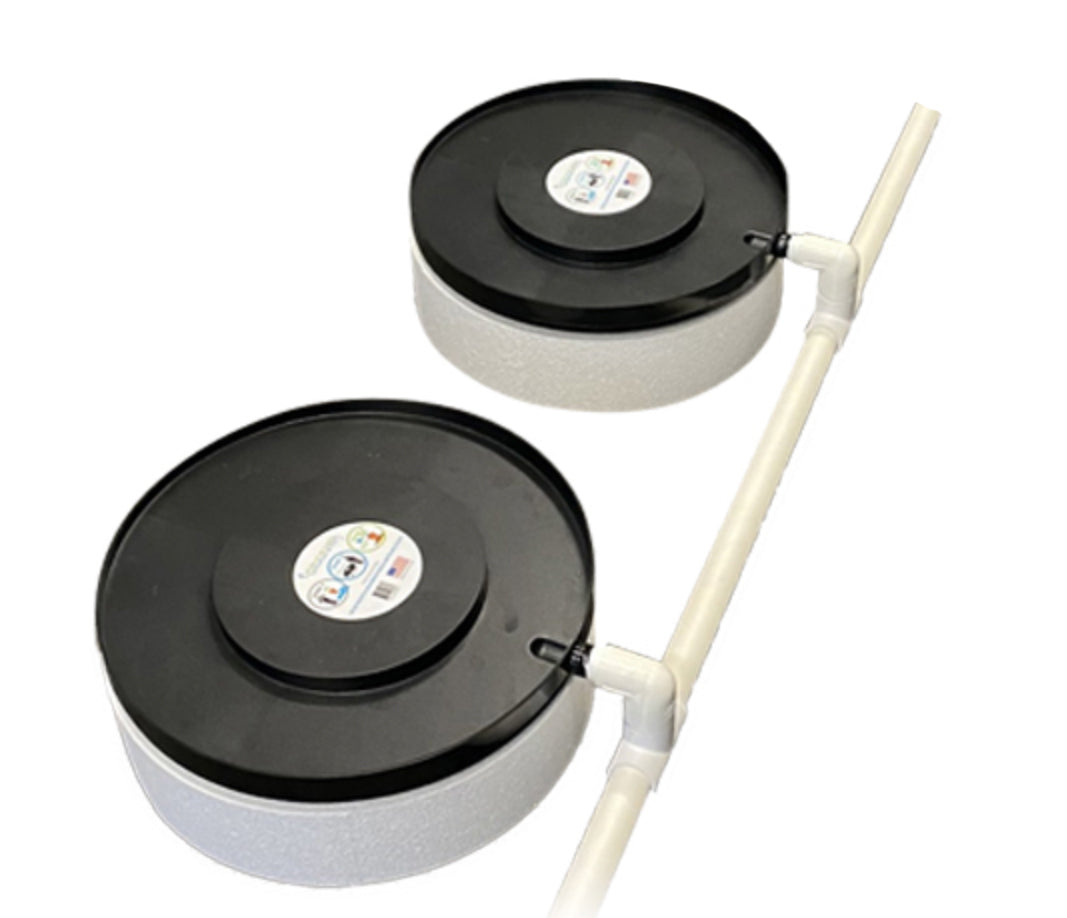 2 Pot Modular Line Hydroponic Kit | Drain Away Tray 550mm 2 Pot Complete System