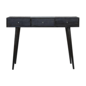 3 Drawer Console Table | Solid Mango Wood | Ash Black Finish | Hallway Storage