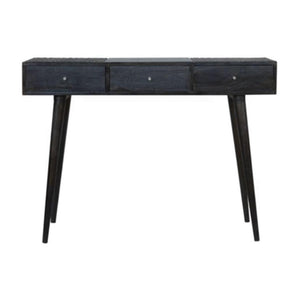 3 Drawer Console Table | Solid Mango Wood | Ash Black Finish | Hallway Storage
