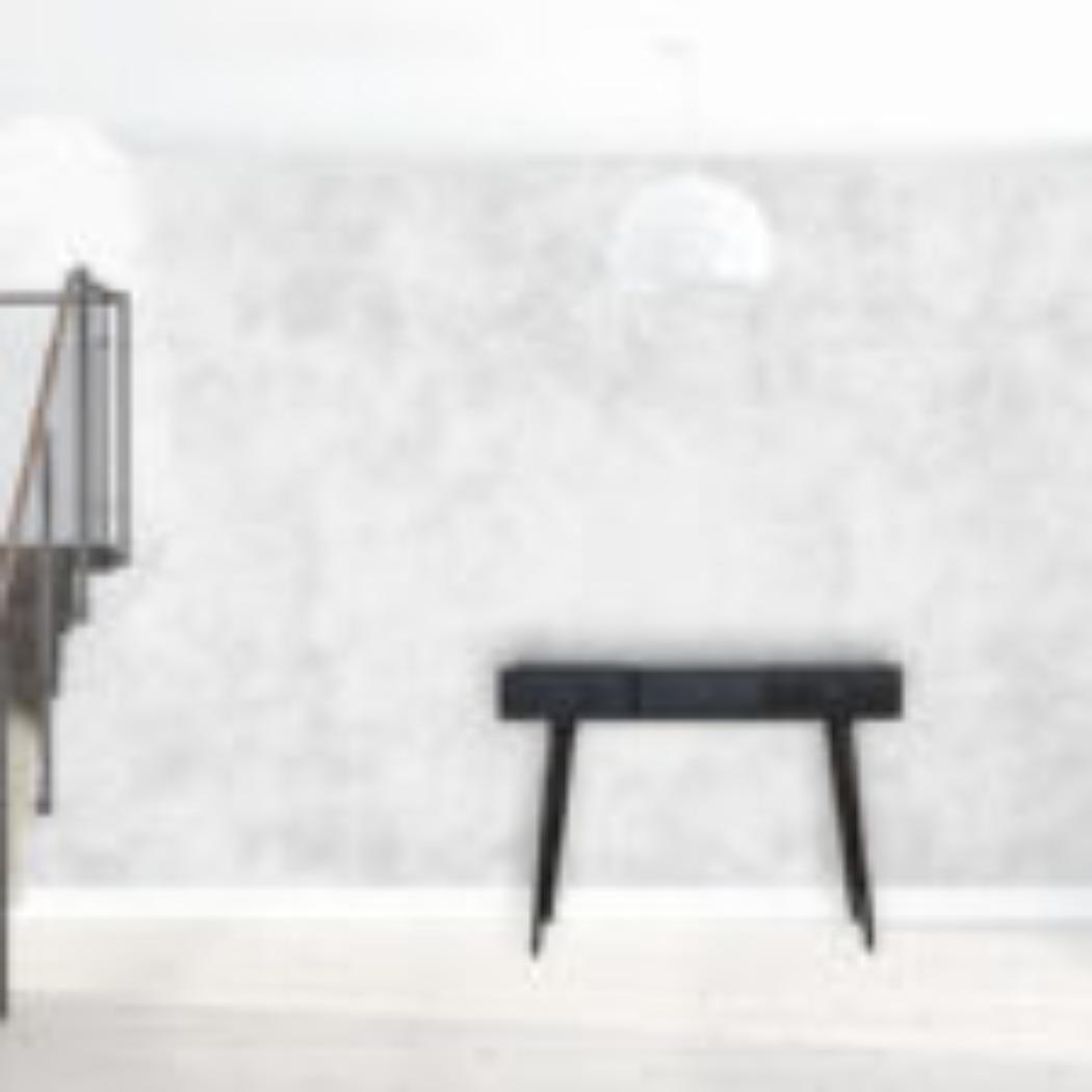 3 Drawer Console Table | Solid Mango Wood | Ash Black Finish | Hallway Storage