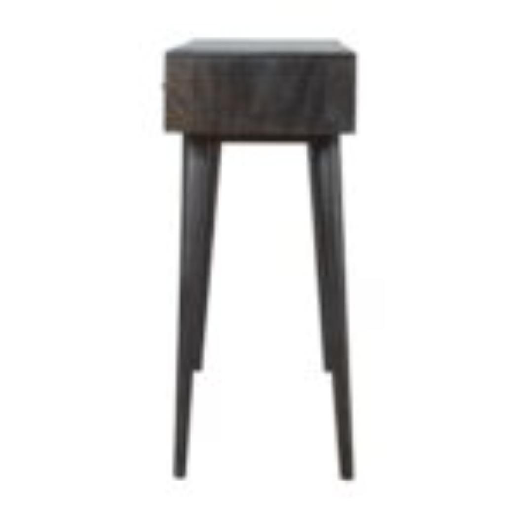 3 Drawer Console Table | Solid Mango Wood | Ash Black Finish | Hallway Storage