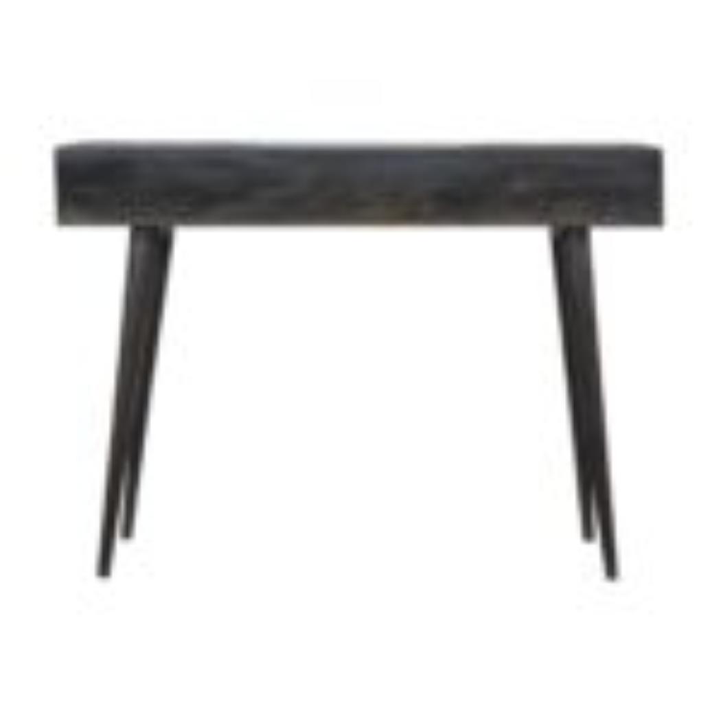 3 Drawer Console Table | Solid Mango Wood | Ash Black Finish | Hallway Storage