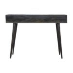 3 Drawer Console Table | Solid Mango Wood | Ash Black Finish | Hallway Storage