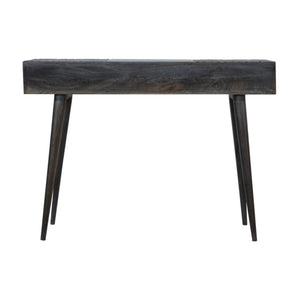 3 Drawer Console Table | Solid Mango Wood | Ash Black Finish | Hallway Storage