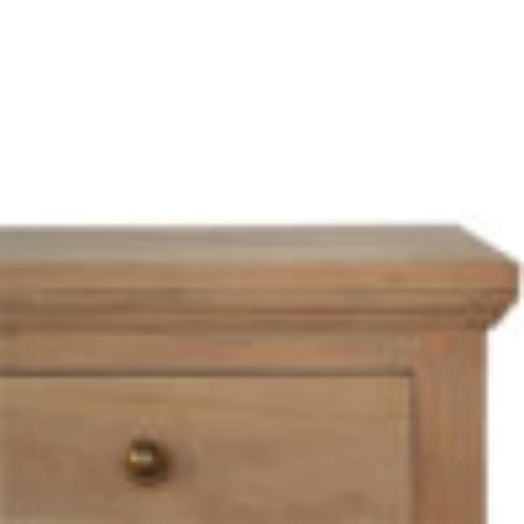 3 Drawer Mango Wood Bedside Table | Natural Timber | Bedroom Storage
