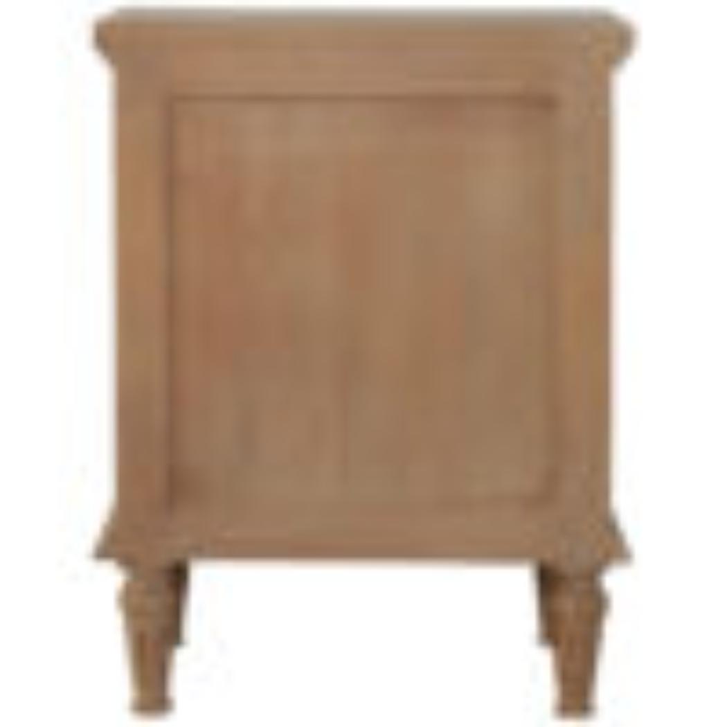 3 Drawer Mango Wood Bedside Table | Natural Timber | Bedroom Storage