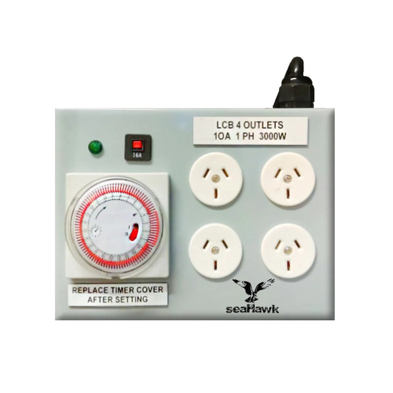4 Outlet Heavy Duty Light Timer | 3000W | 15AMP Plug
