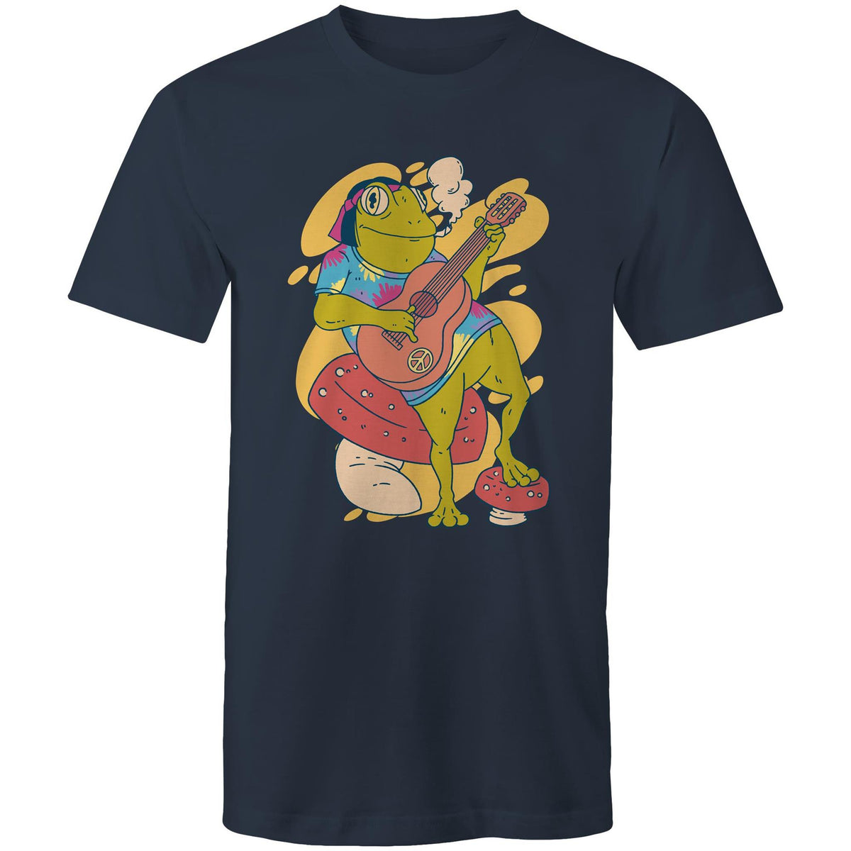 Mens Frog Playing Guitar T-Shirt