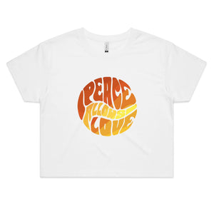 Women's Peace Allow's Love Cropped Tee