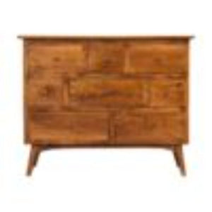 8-Drawer Chest of Drawers | Solid Wood | Chestnut Finish