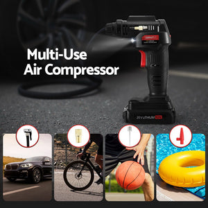 Giantz Air Compressor | 20V | 120PSI Electric Inflator | Portable with LED Light