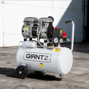 Quiet Air Compressor | 24L | 0.75HP Oil-Free | 40L/min Tyre Inflator