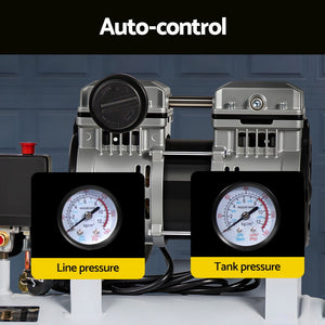 Quiet Air Compressor | 24L | 0.75HP Oil-Free | 40L/min Tyre Inflator