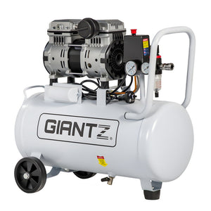 Quiet Air Compressor | 30L | 0.75HP Oil-Free | 40L/min Tyre Inflator