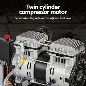 Quiet Air Compressor | 30L | 0.75HP Oil-Free | 40L/min Tyre Inflator