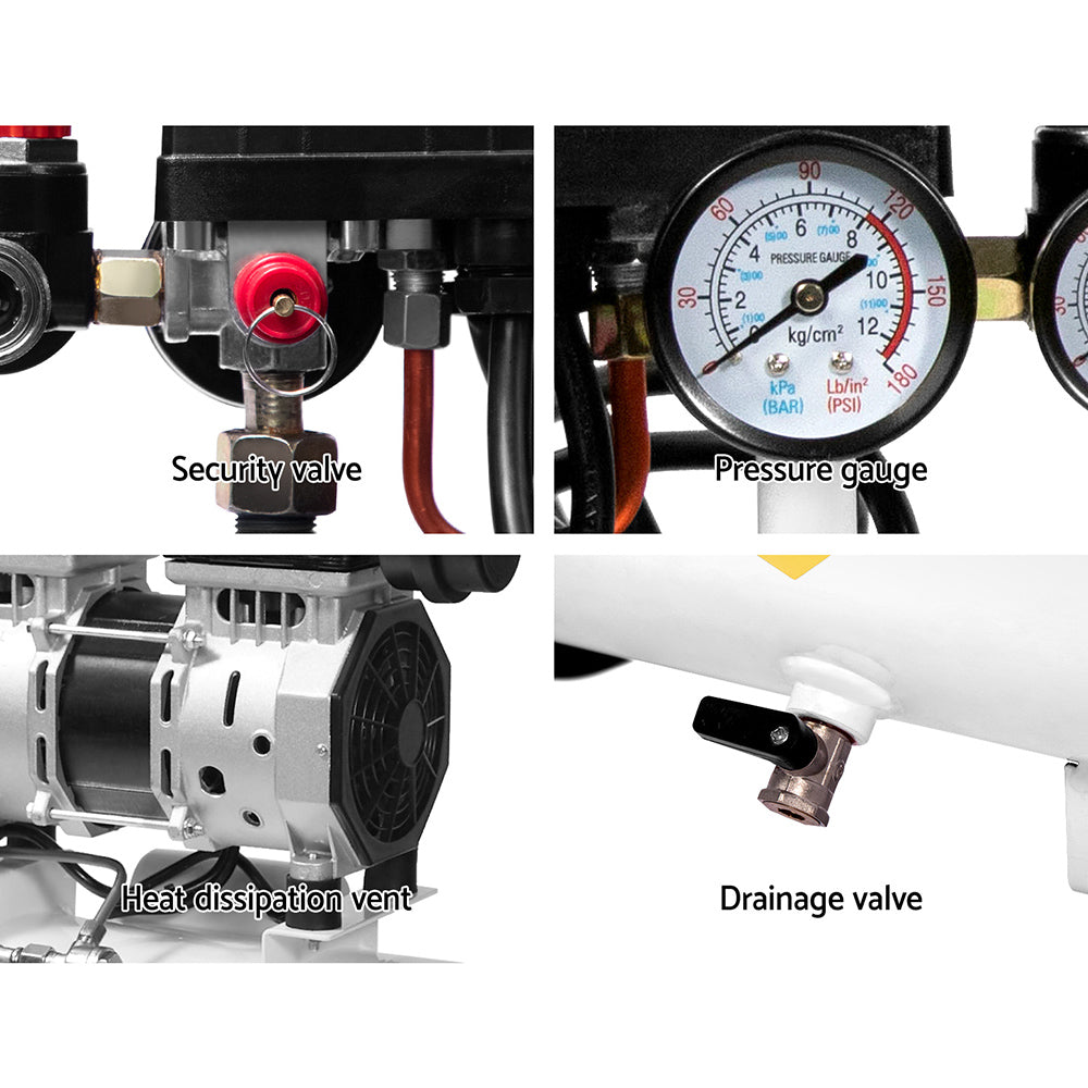 Air Compressor | 24L | Oil-Free Electric Portable Inflator | 40L/min 115PSI