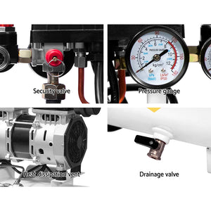 Air Compressor | 24L | Oil-Free Electric Portable Inflator | 40L/min 115PSI