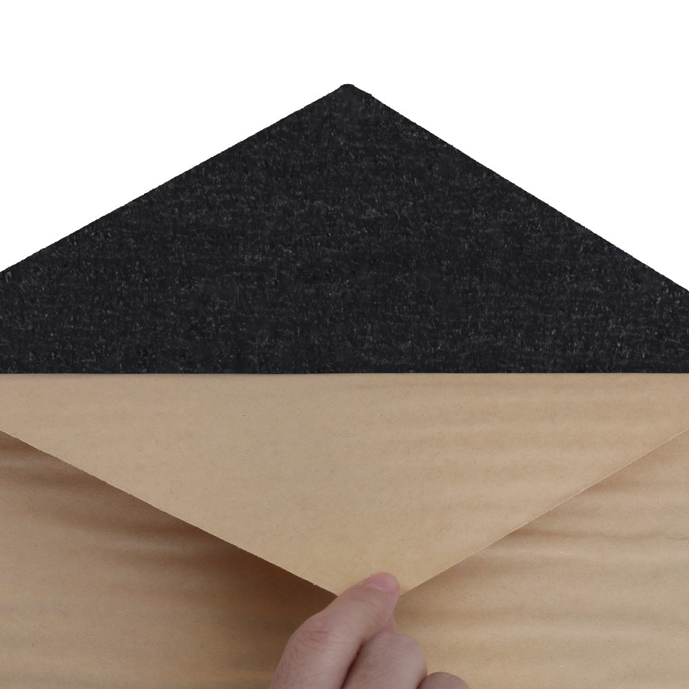 Alpha Acoustic Foam Panels | 12PCS | 35x30x0.9cm | Soundproof Absorption | Adhesive Black