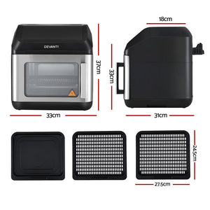 Air Fryer 13L | Digital LCD Oven Fryer | Multi-Function Cooking Appliance