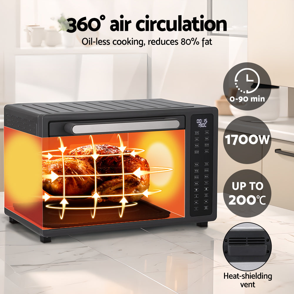 Devanti Air Fryer | 32L | LCD Touch Oven | 1700W